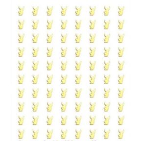 Beauty International Gold Bunny Nail Stickers
