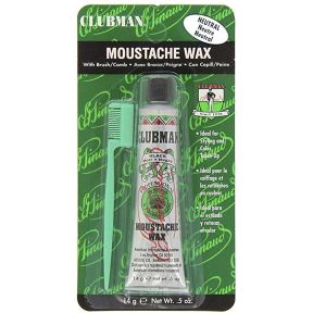 Clubman Moustache Wax With Comb