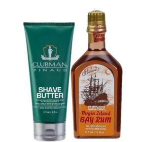 Clubman Pinaud Shave Butter And Bay Rum After Shave Lotion