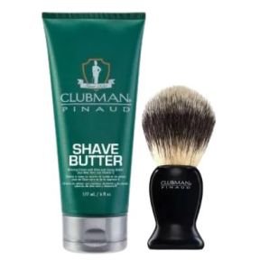 Clubman Pinaud Shave Butter And Shave Brush