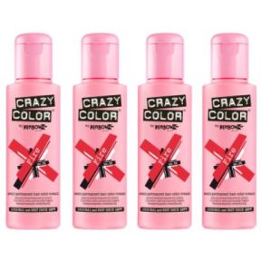 Crazy Color Fire Semi Permanent Hair Dye 4 Pack