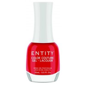 Entity Gel Lacquer Nail Polish A Very Bright Red Dress 15ml
