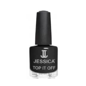Jessica Cosmetics Nail Polish Top It Off Black 15ml