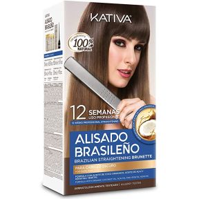 Kativa Brazilian Straightening Brasileno Brunette 12 Week Blowdry Kit