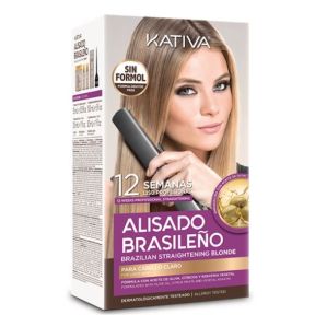 Kativa Brazilian Straigtening Brasileno Blonde 12 Week Blowdry Kit