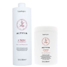 Kemon Actyva P Factor Hair Loss Shampoo And Mask 1 Litre