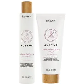 Kemon Actyva Colore Brillante Shampoo and Mask Set