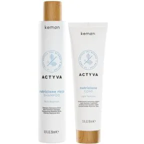 Kemon Actyva Nutrizione Ricca Shampoo and Conditioner Set