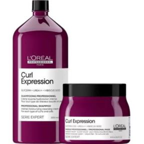 L'Oreal Serie Expert Curl Expression Large Moisture Shampoo And Mask