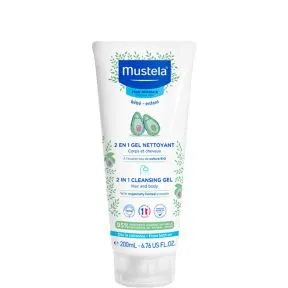 Mustela 2 in 1 Cleansing Gel with Avocado 200ml