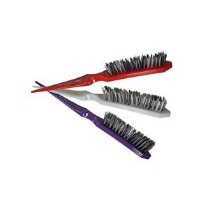 Pro Tip Boar Brissle 3 Row Red Brush