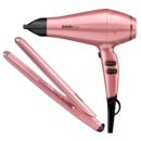 BaByliss PRO Keratin Hair Dryer And Straightener Pink Blush