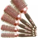 Head Jog 76 Pink Ceramic & Ionic Radial Hair Brush 25mm